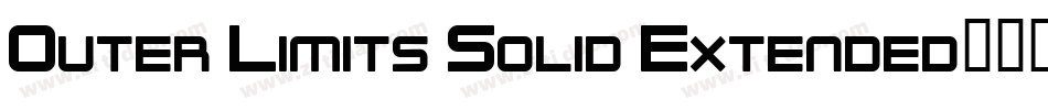 Outer Limits Solid Extended字体转换